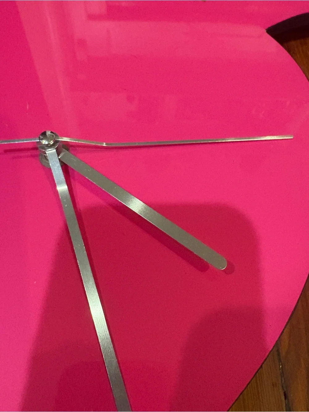 Barbie Pink Silhouette Hanging Wall Clock